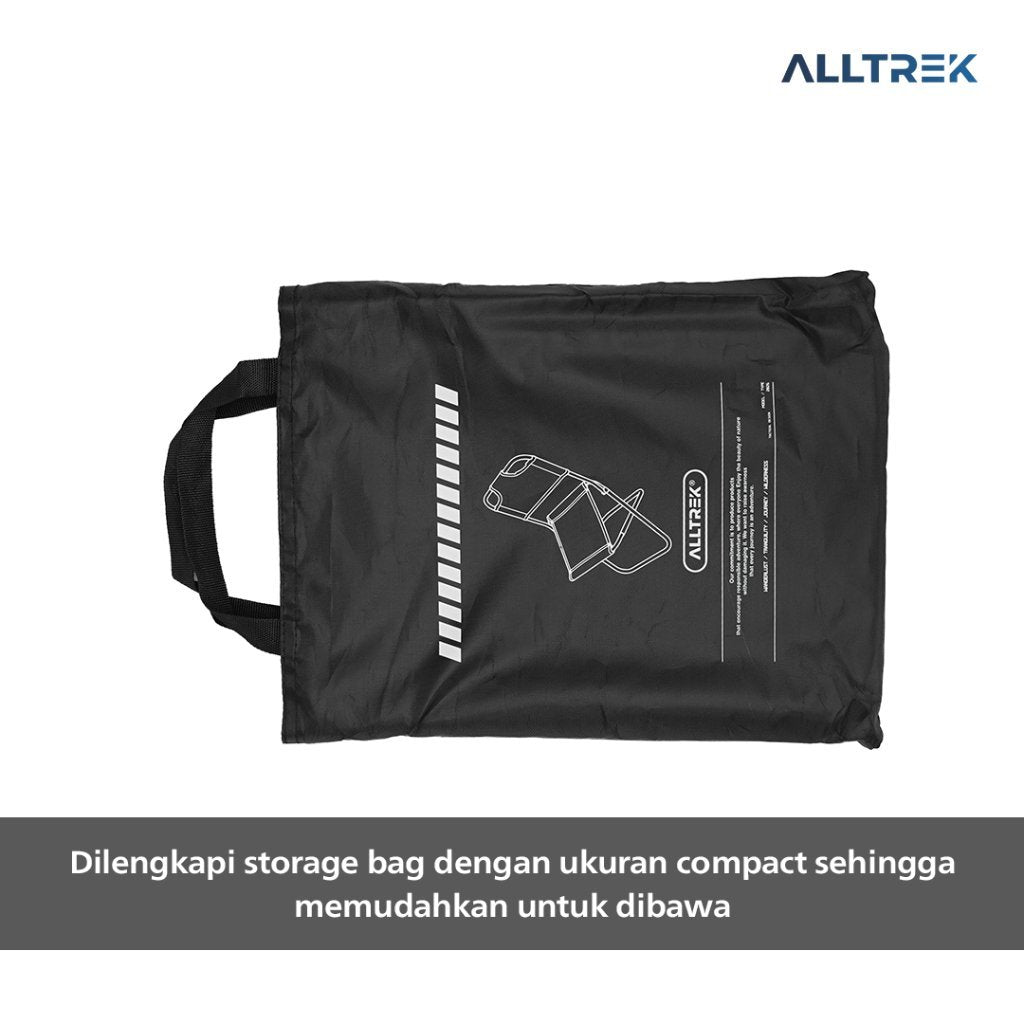 ALLTREK Mini Folding Chair With Backrest Kursi Lipat Mini Dengan Sandaran Punggung