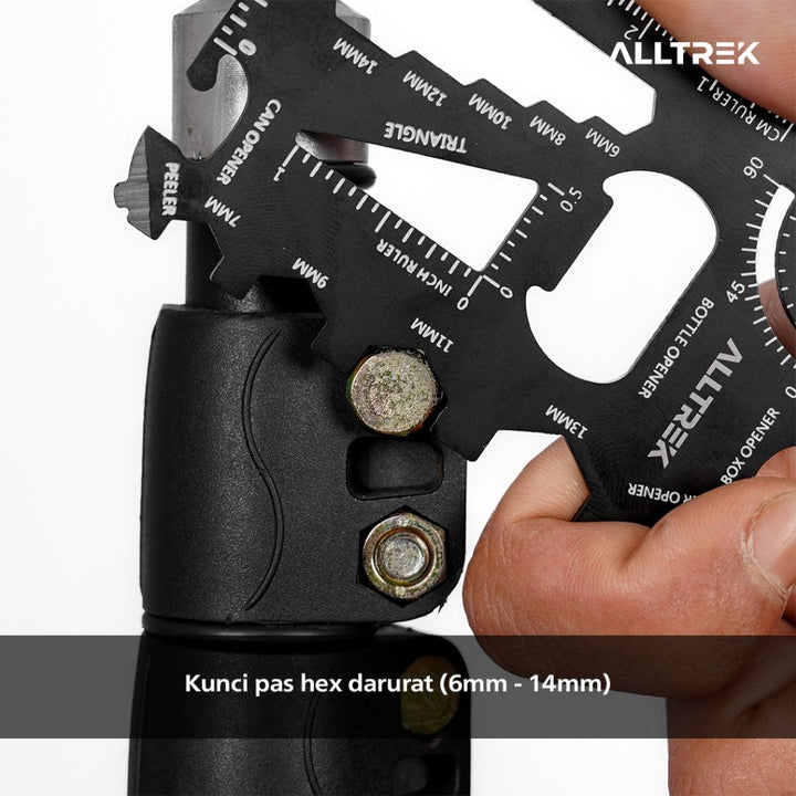 ALLTREK Outdoor Portable 18-in -1 Card Knife Field Survival Equipment Multi-purpose Tool Portable
