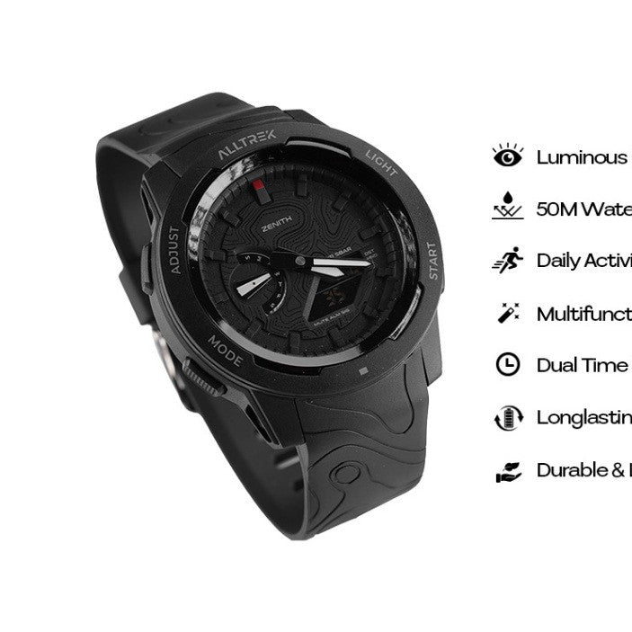 ALLTREK Jam Tangan Outdoor ZENITH Sport Watch Dual Display Jam Analog Digital Water Ressistant