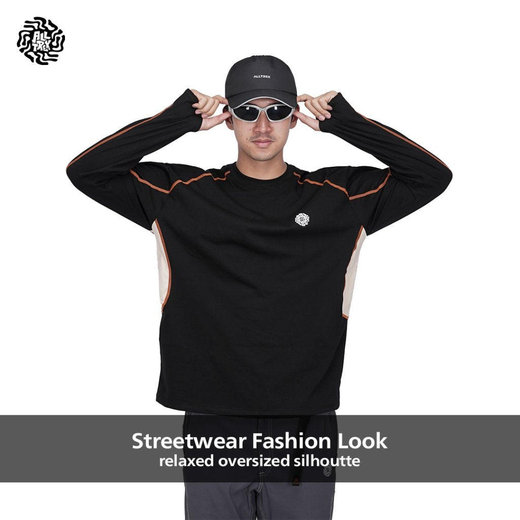 ALLTREK Kaos Lengan Panjang ARCVENO Casual Longsleeve Thumbholes Cotton Combed 20s
