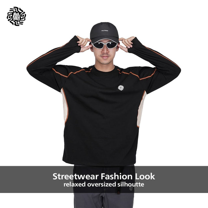 ALLTREK Kaos Lengan Panjang ARCVENO Casual Longsleeve Thumbholes Cotton Combed 20s