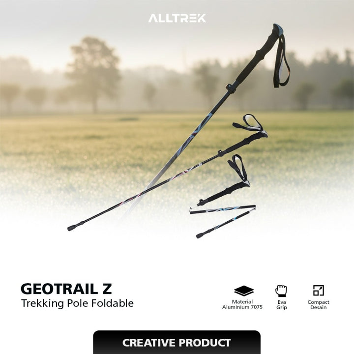 ALLTREK Geotrail Z Trekking Pole Foldable Aluminium 7075