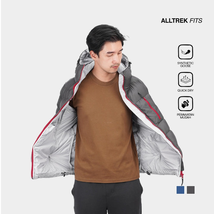 ALLTREK Jaket Puffer Gorpcore STORMWELD Synthetic Goose Down Insulated Outdoor Jacket