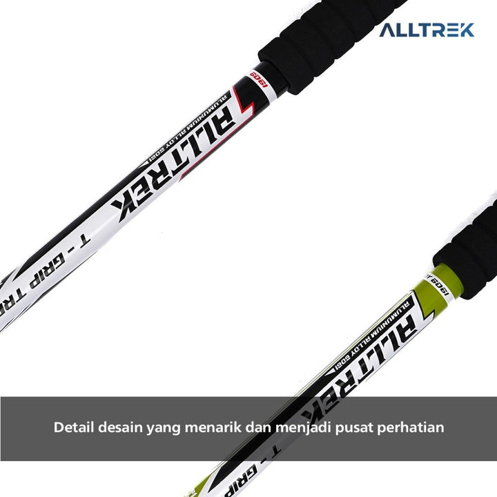 ALLTREK Trekking Pole Antishock 6061 Aluminum T Grip Tongkat Hiking Outdoor Camping