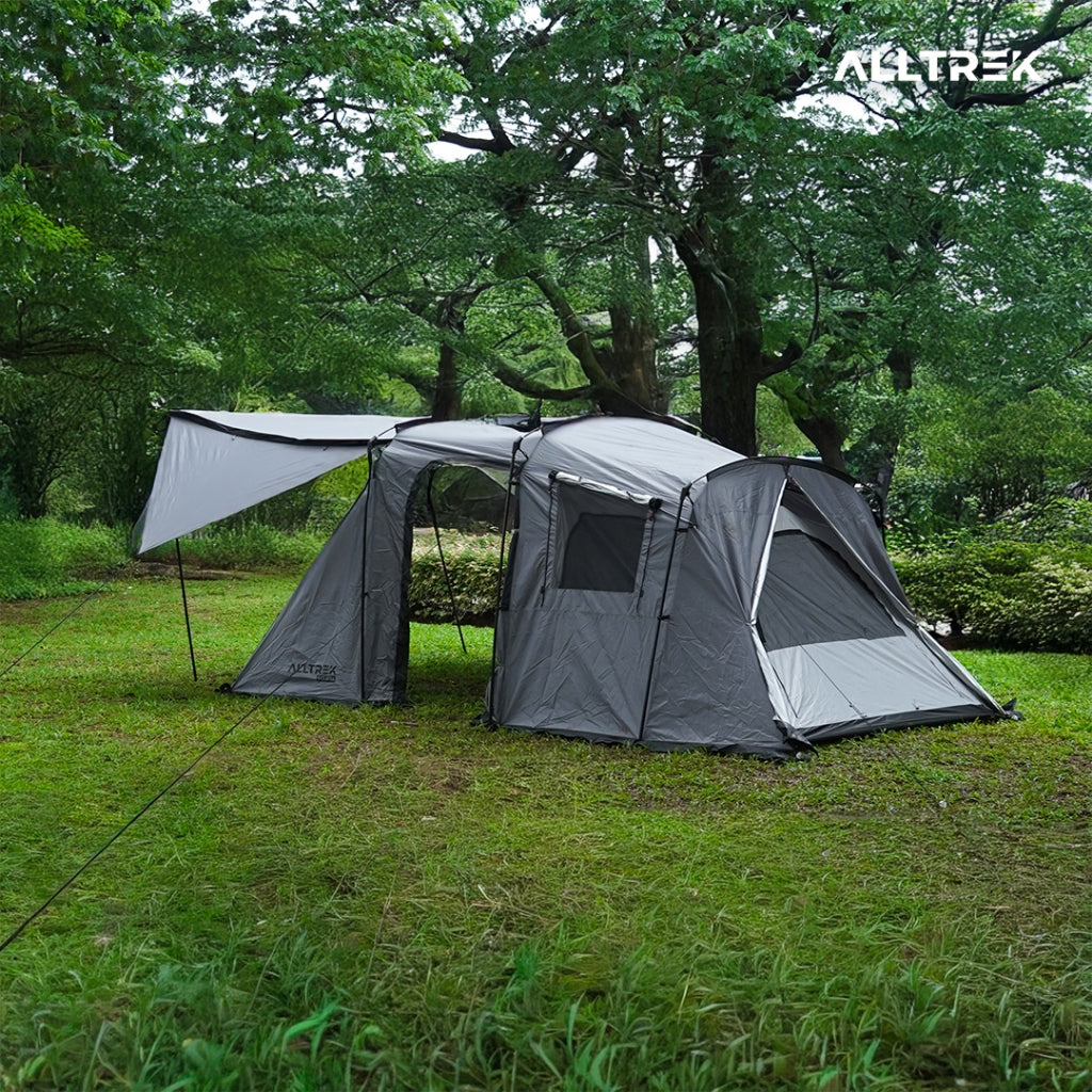 ALLTREK Tenda Camping ECLIPTA GREY Tunnel 4 Person Double Layer Waterproof Tent