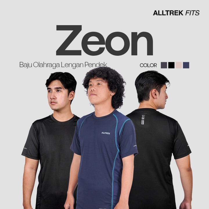 ALLTREK Baselayer Pendek Sport ZEON Kaos Dryfit Outdoor Running