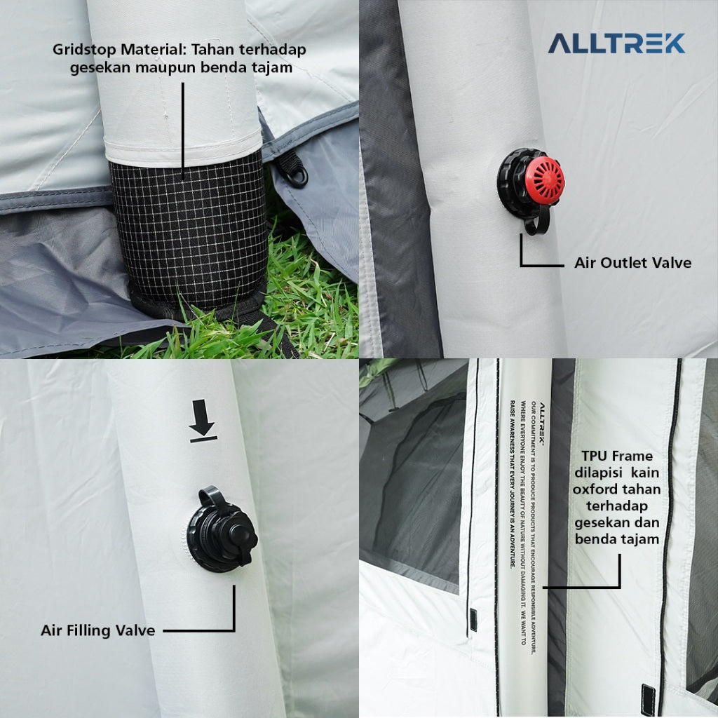 ALLTREK Tenda Camping ECLIPTA AIR Inflatable Air Tent Tunnel