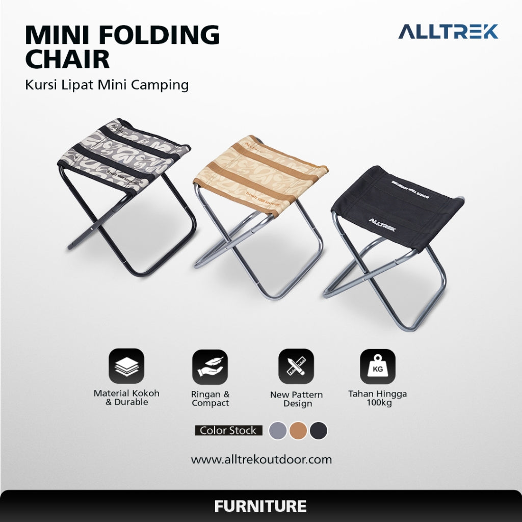 ALLTREK Mini Folding Chair ATFC-248 Kursi Camping Portable Outdoor