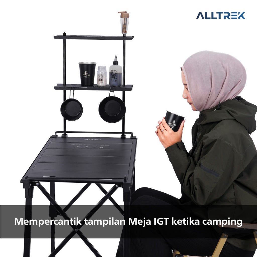 ALLTREK Desktop Shelves RAXO Rak Portable Meja Camping