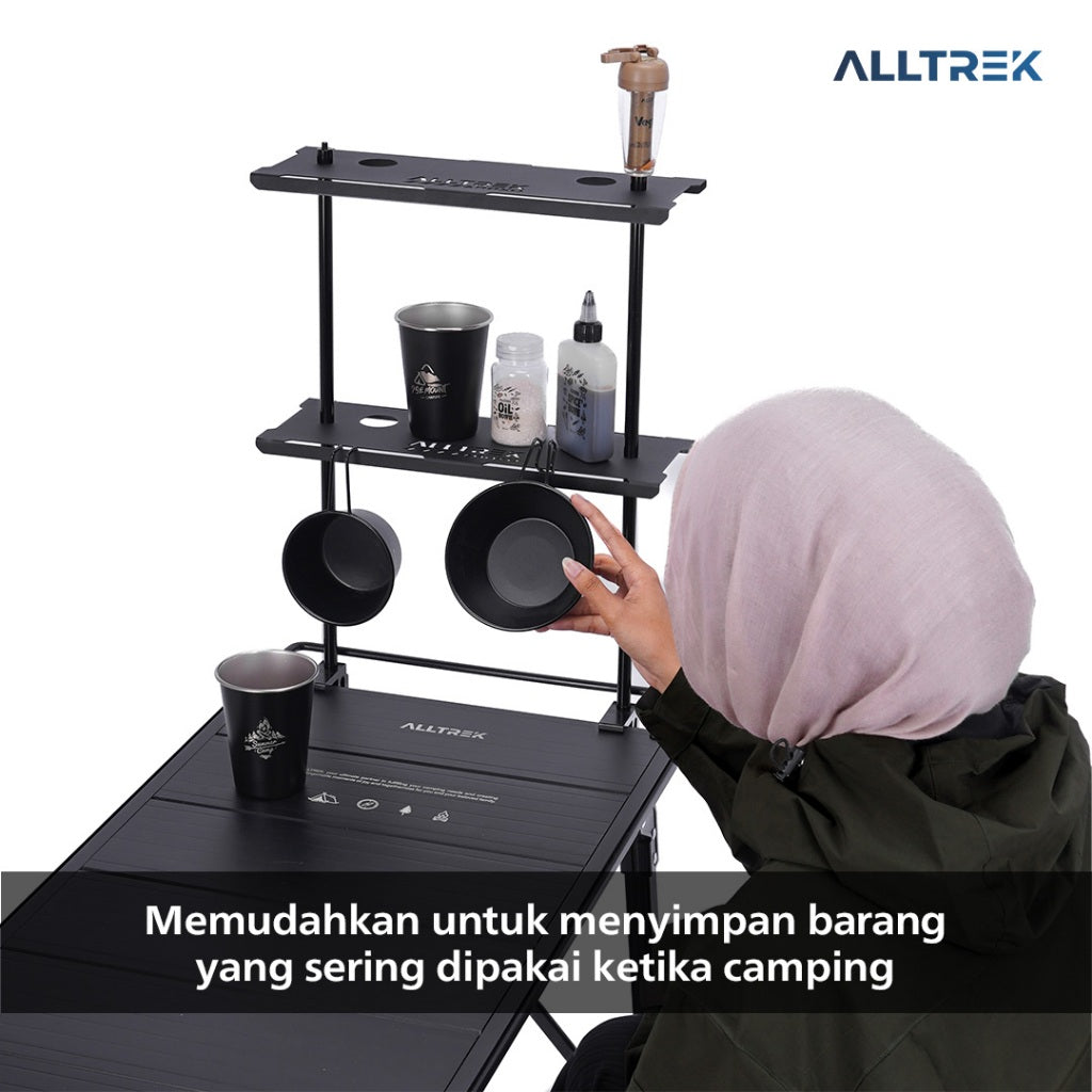 ALLTREK Desktop Shelves RAXO Rak Portable Meja Camping