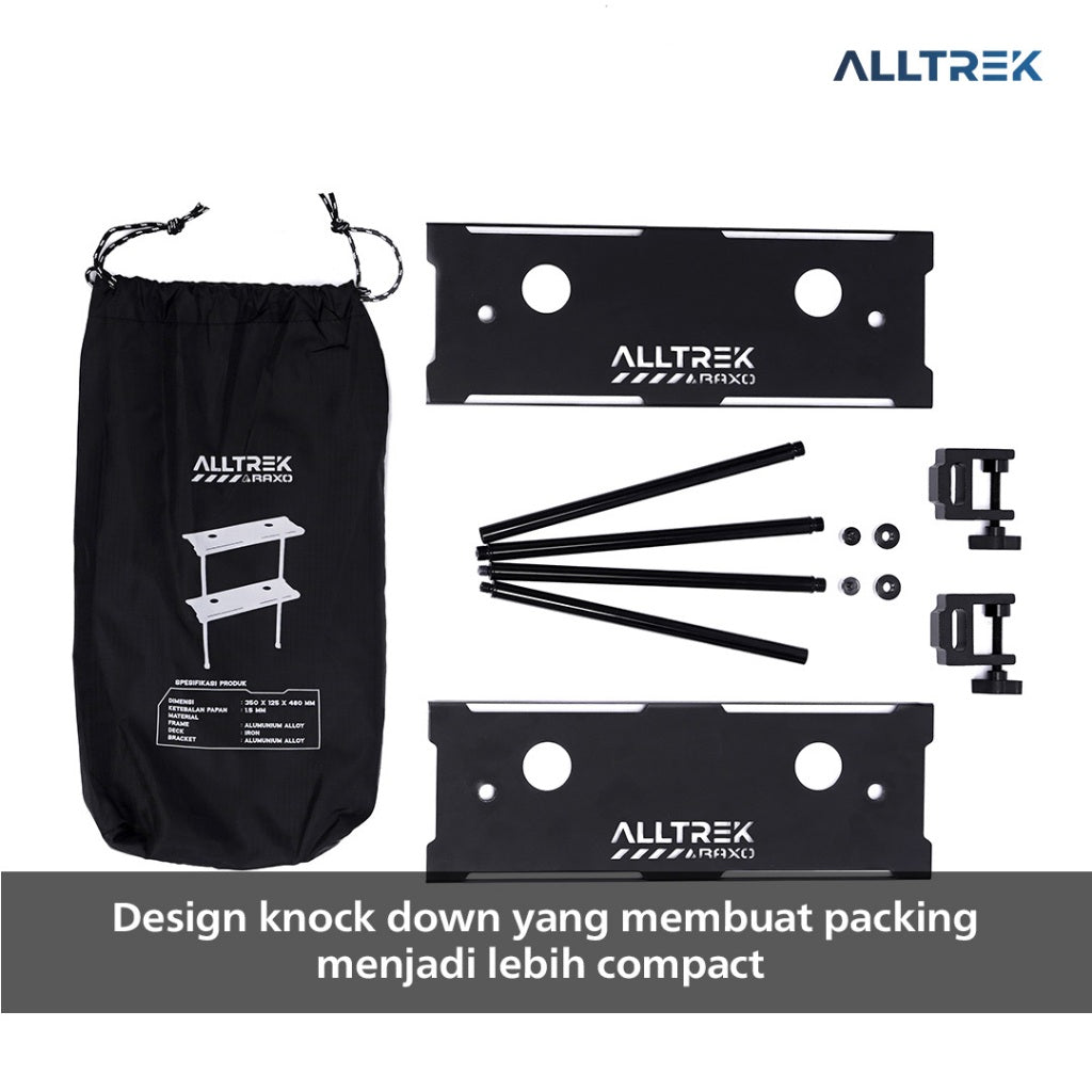ALLTREK Desktop Shelves RAXO Rak Portable Meja Camping