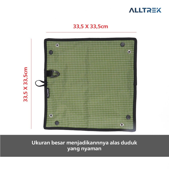 ALLTREK Alas Duduk Hiking Camping Multifungsi Waterproof Nylon Gridstop Ultralight