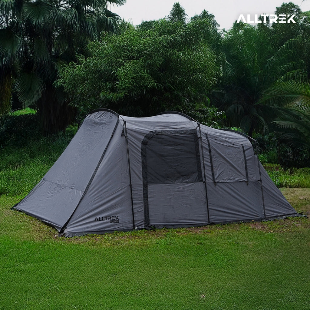 ALLTREK Tenda Camping ECLIPTA GREY Tunnel 4 Person Double Layer Waterproof Tent