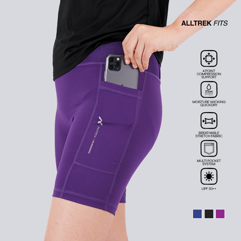 ALLTREK Compression Pants NORTH Women Short Celana Pendek Olahraga Wanita