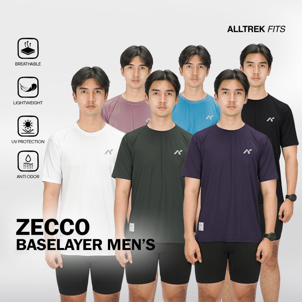 ALLTREK Baselayer ZECCO Shortsleeve Jersey Baju Olahraga Sport Lengan Pendek Ultra Light