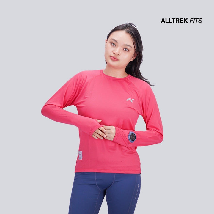 ALLTREK Baselayer RHEOS Women Longsleeve Jersey Ultra Light Clockhole Baju Olahraga Quick Dry Wanita