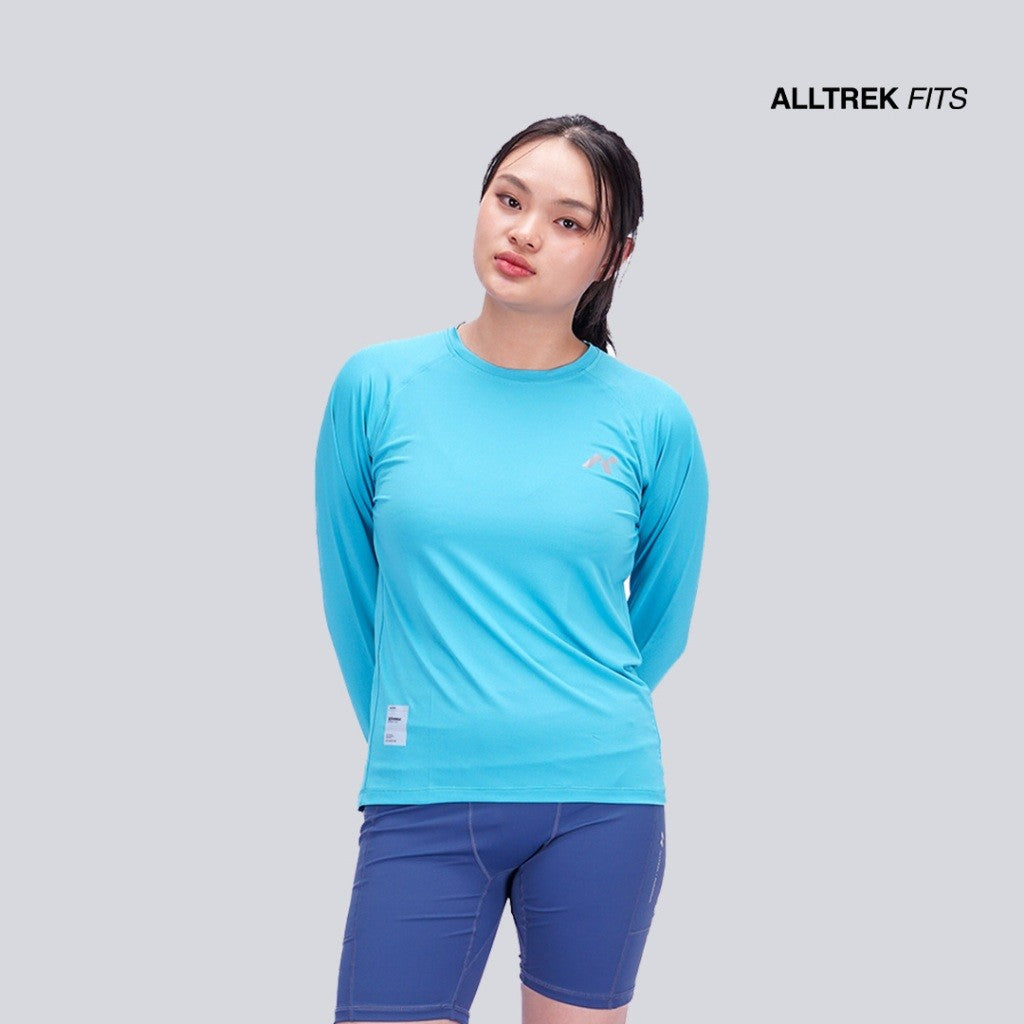 ALLTREK Baselayer RHEOS Women Longsleeve Jersey Ultra Light Clockhole Baju Olahraga Quick Dry Wanita