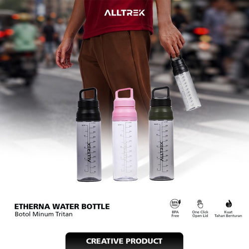 ALLTREK Botol Minum ETHERNA Water Bottle 600ML Botol Minum Bahan Tritan Tahan Panas Dan Dingin