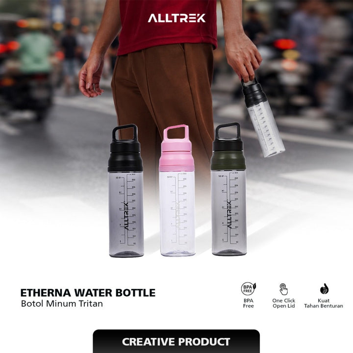 ALLTREK Botol Minum ETHERNA Water Bottle 600ML Botol Minum Bahan Tritan Tahan Panas Dan Dingin