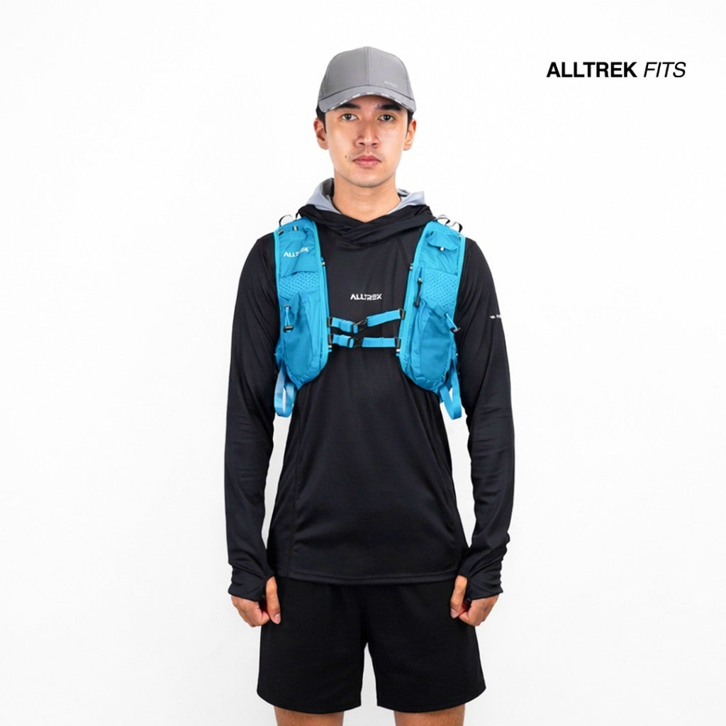 ALLTREK Baselayer Hoodie DORRE Quick Dry Atasan Olahraga Outdoor Trail Run Hiking Camping