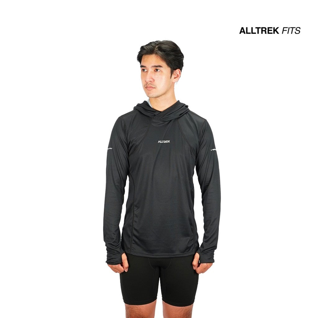 ALLTREK Baselayer Hoodie DORRE Quick Dry Atasan Olahraga Outdoor Trail Run Hiking Camping