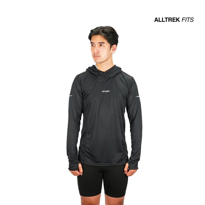 ALLTREK Baselayer Hoodie DORRE Quick Dry Atasan Olahraga Outdoor Trail Run Hiking Camping