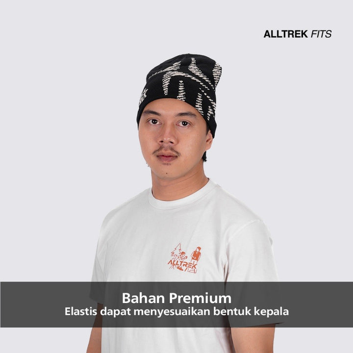ALLTREK Beanie Hat VORKA Pattern Topi Kupluk Rajut Pria Wanita Camping Hiking Daily Wear
