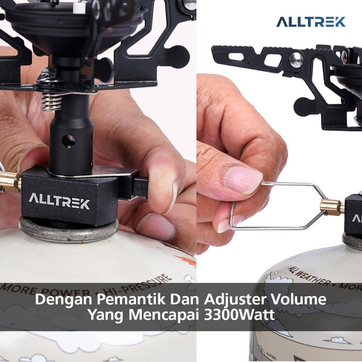 ALLTREK Kompor Portable Lipat Mini 3300 Watt Ultralight Folding Stove