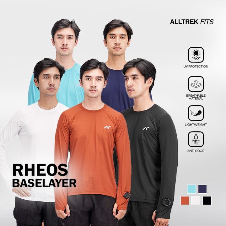 ALLTREK Baselayer RHEOS Longsleeve Jersey Ultra Light Clockhole Baju Olahraga Quick Dry Pria Wanita
