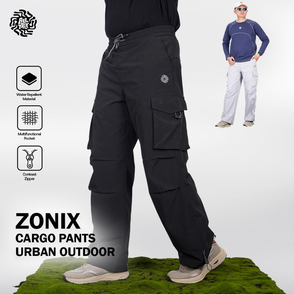 ALLTREK Celana Cargo Loose Fit ZONIX Celana Panjang Urban Outdoor