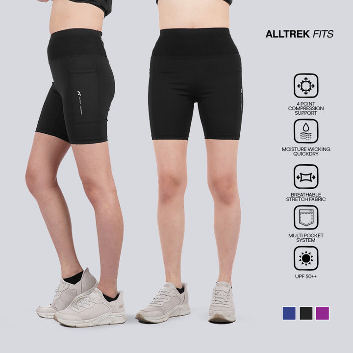 ALLTREK Compression Pants NORTH Women Short Celana Pendek Olahraga Wanita