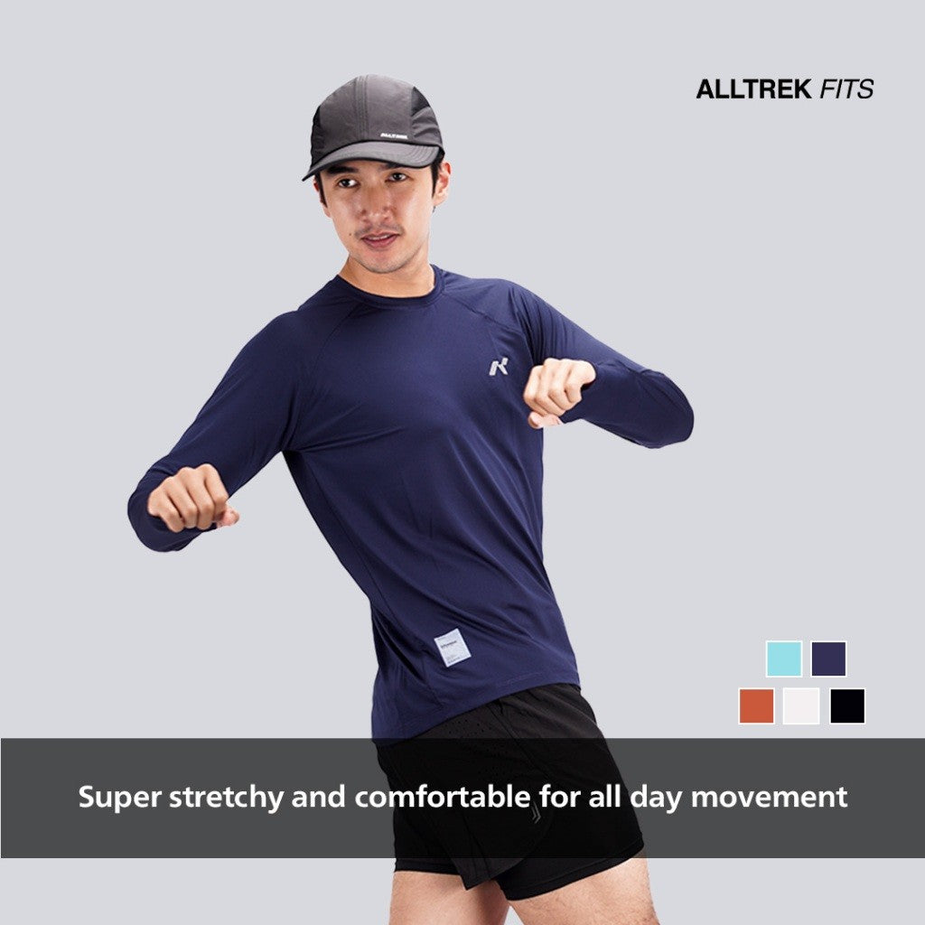 ALLTREK Baselayer RHEOS Longsleeve Jersey Ultra Light Clockhole Baju Olahraga Quick Dry Pria Wanita