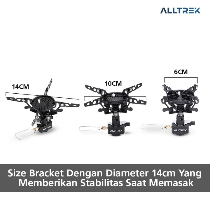 ALLTREK Kompor Portable Lipat Mini 3300 Watt Ultralight Folding Stove