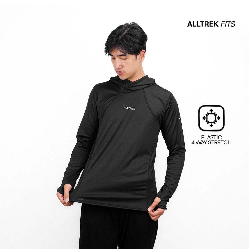ALLTREK Baselayer Hoodie DORRE Quick Dry Atasan Olahraga Outdoor Trail Run Hiking Camping