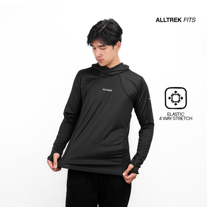 ALLTREK Baselayer Hoodie DORRE Quick Dry Atasan Olahraga Outdoor Trail Run Hiking Camping