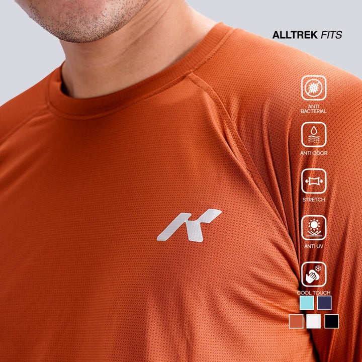 ALLTREK Baselayer RHEOS Longsleeve Jersey Ultra Light Clockhole Baju Olahraga Quick Dry Pria Wanita
