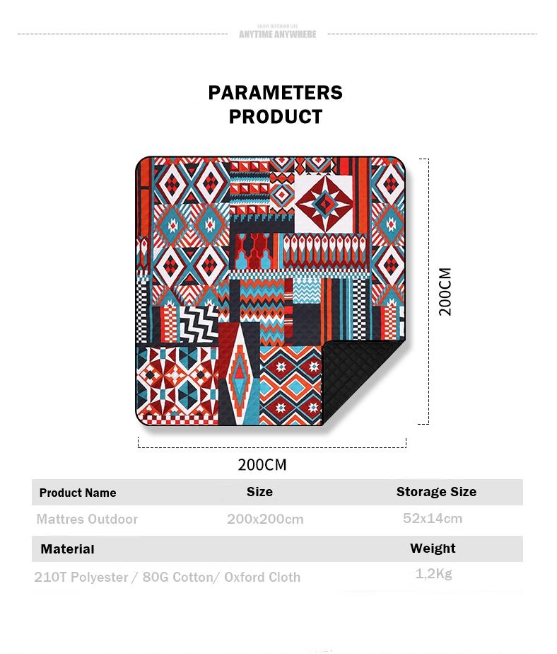 ALLTREK Matras Tikar NEIRA 2x2M Moistureproof Outdoor Mattress