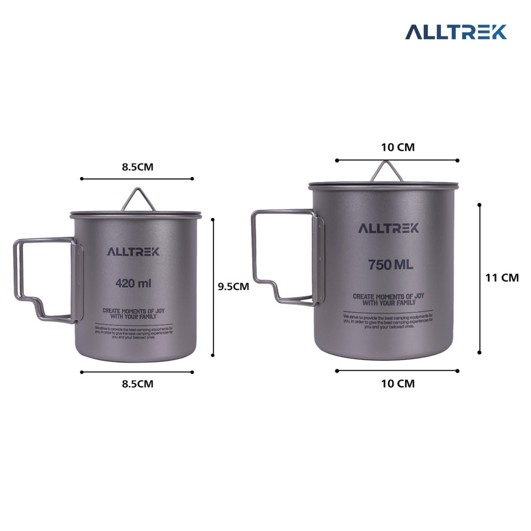 ALLTREK Titanium Water Cup GRANAR Portable Outdoor Camping