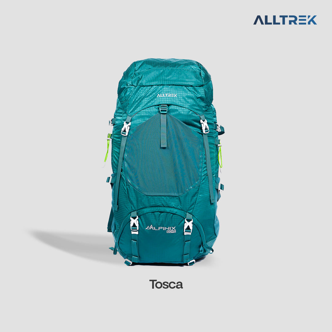 ALLTREK Tas Gunung ALPINIX 60+5L Hiking Carrier Ransel Anti Gravity