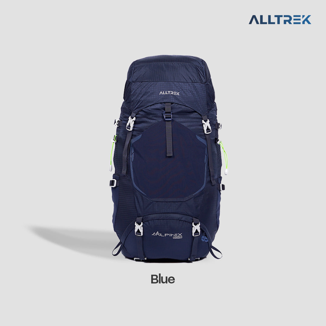 ALLTREK Tas Gunung ALPINIX 60+5L Hiking Carrier Ransel Anti Gravity