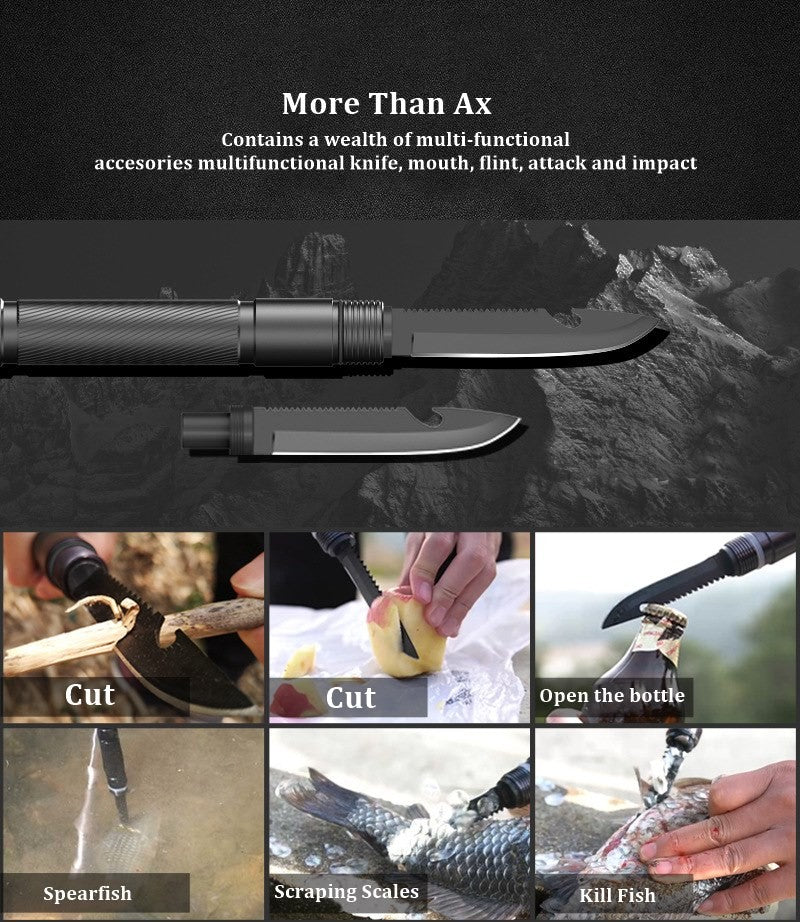 ALLTREK ขวานมัลติฟังก์ชั่น ATA-1 ยุทธวิธีขวาน Survival Camping