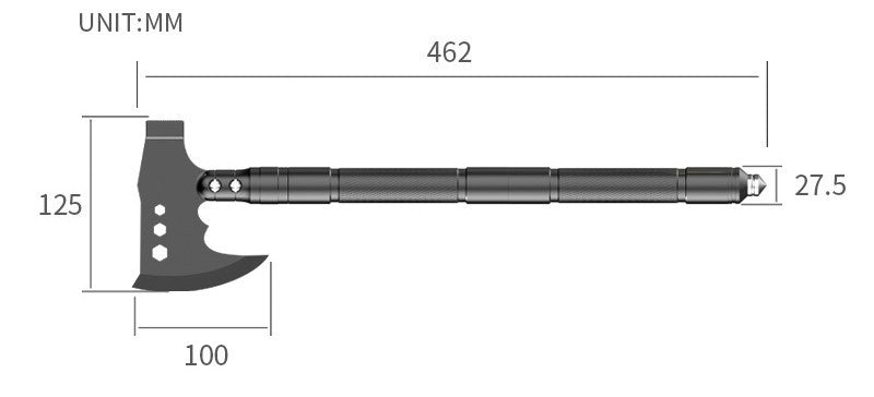 ALLTREK ขวานมัลติฟังก์ชั่น ATA-1 ยุทธวิธีขวาน Survival Camping