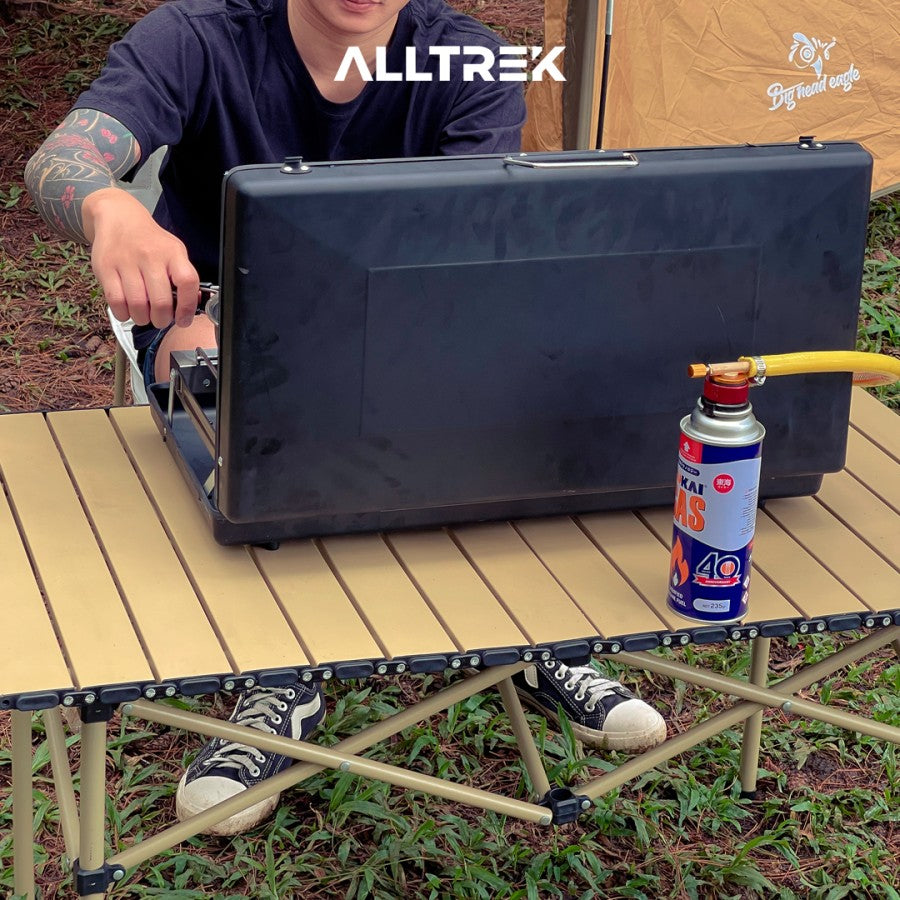 ALLTREK Smart Twin Burner กระเป๋าเดินทางกลางแจ้งเตาแคมปิ้งแบบพกพา