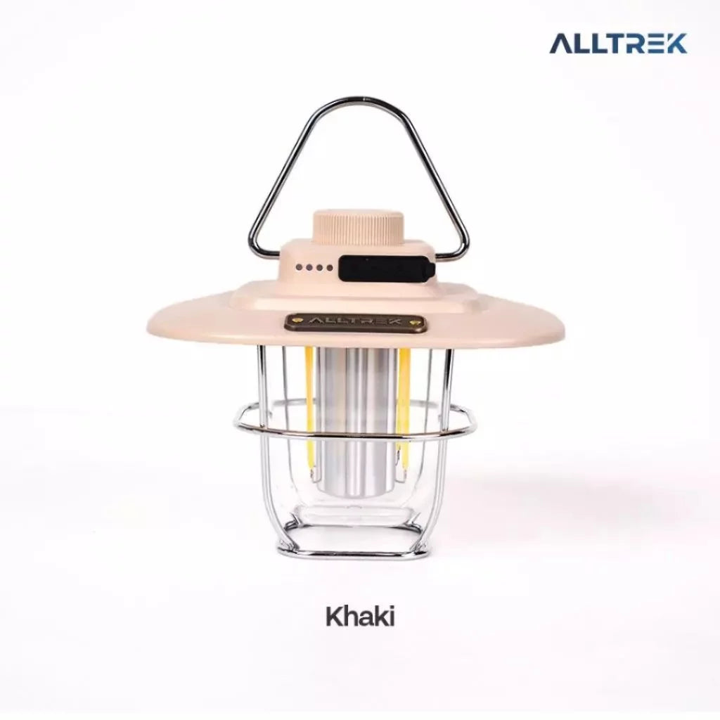 ALLTREK Paket Tenda Camping Skylark 4-6 Orang Bundle Glamping Premium + Kasur Camping GRANDE + Meja Lipat ARVENA + Kursi LITE + Lampu Camping HERITAGE