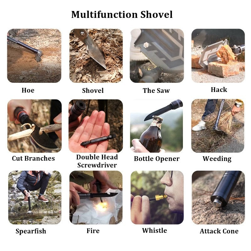ALLTREK Shovel Hoe ATS-1 Shover Survival Camping มัลติฟังก์ชั่น