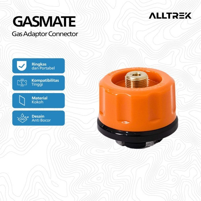 ALLTREK Gas Adaptor GASMATE Connector Cannister