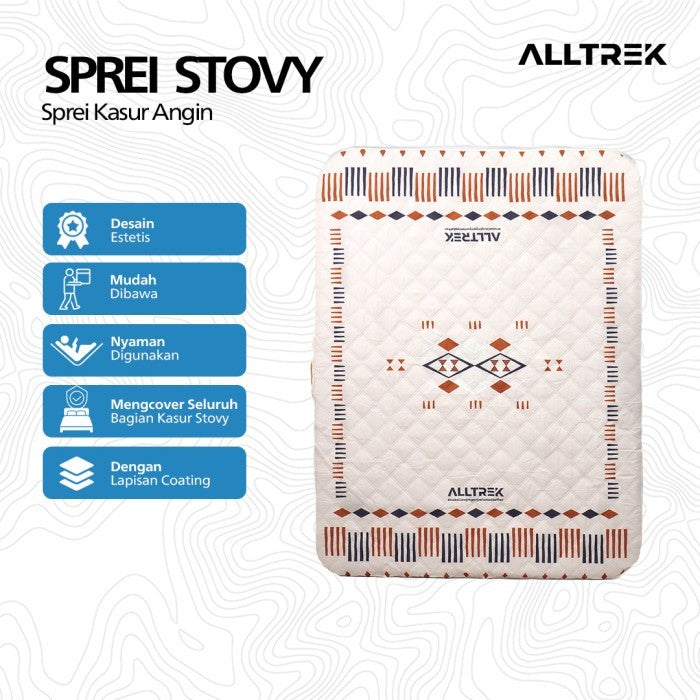 ALLTREK Sprei Kasur Angin STOVY Cover Sheet Double Moisture Proof Mat