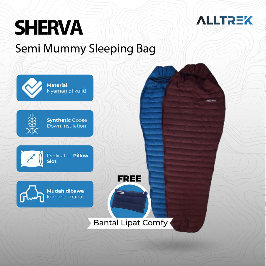 ALLTREK ถุงนอน SHERVA ถุงนอนขนห่านสังเคราะห์ SHERVA
