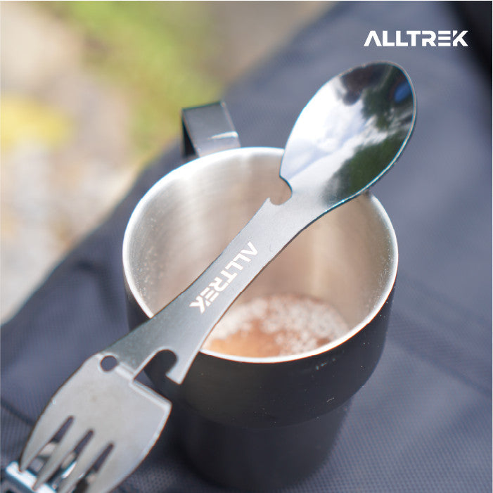 ALLTREK ช้อนส้อมอเนกประสงค์ 5 in 1 สำหรับการตั้งแคมป์