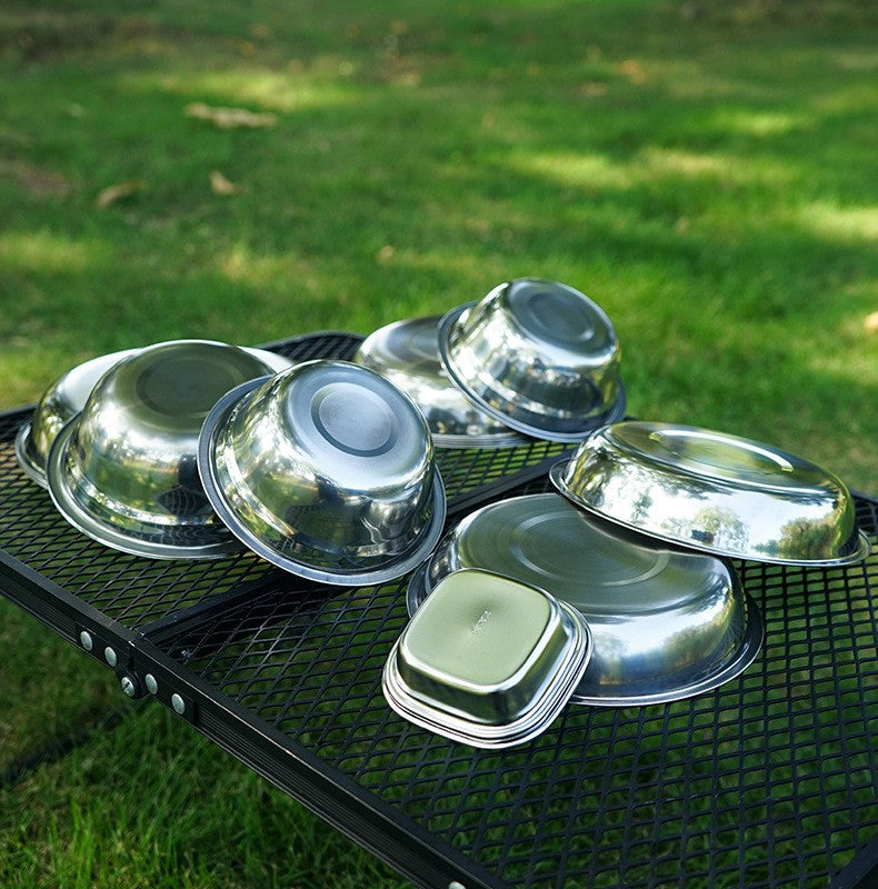 ALLTREK Tableware Family Pack 22 ชิ้นชุดตั้งแคมป์กลางแจ้งแบบพกพา